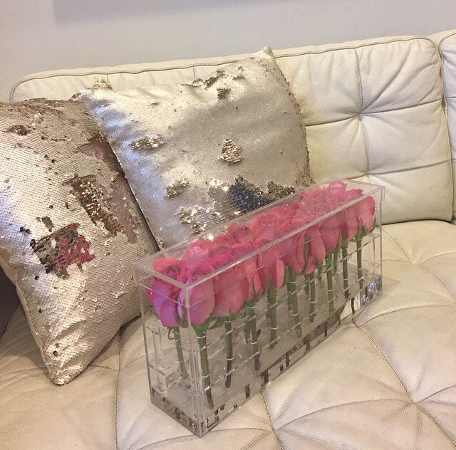 Lucite 18 Stem Flower box High