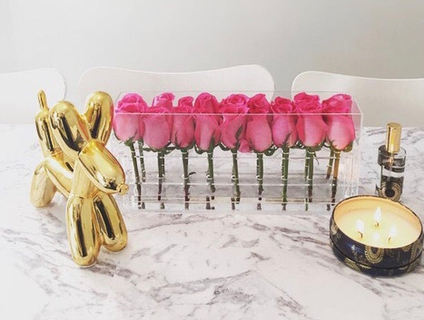 Lucite 18 Stem Flower box High