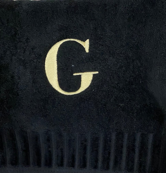 Finger Towels Black/Gold