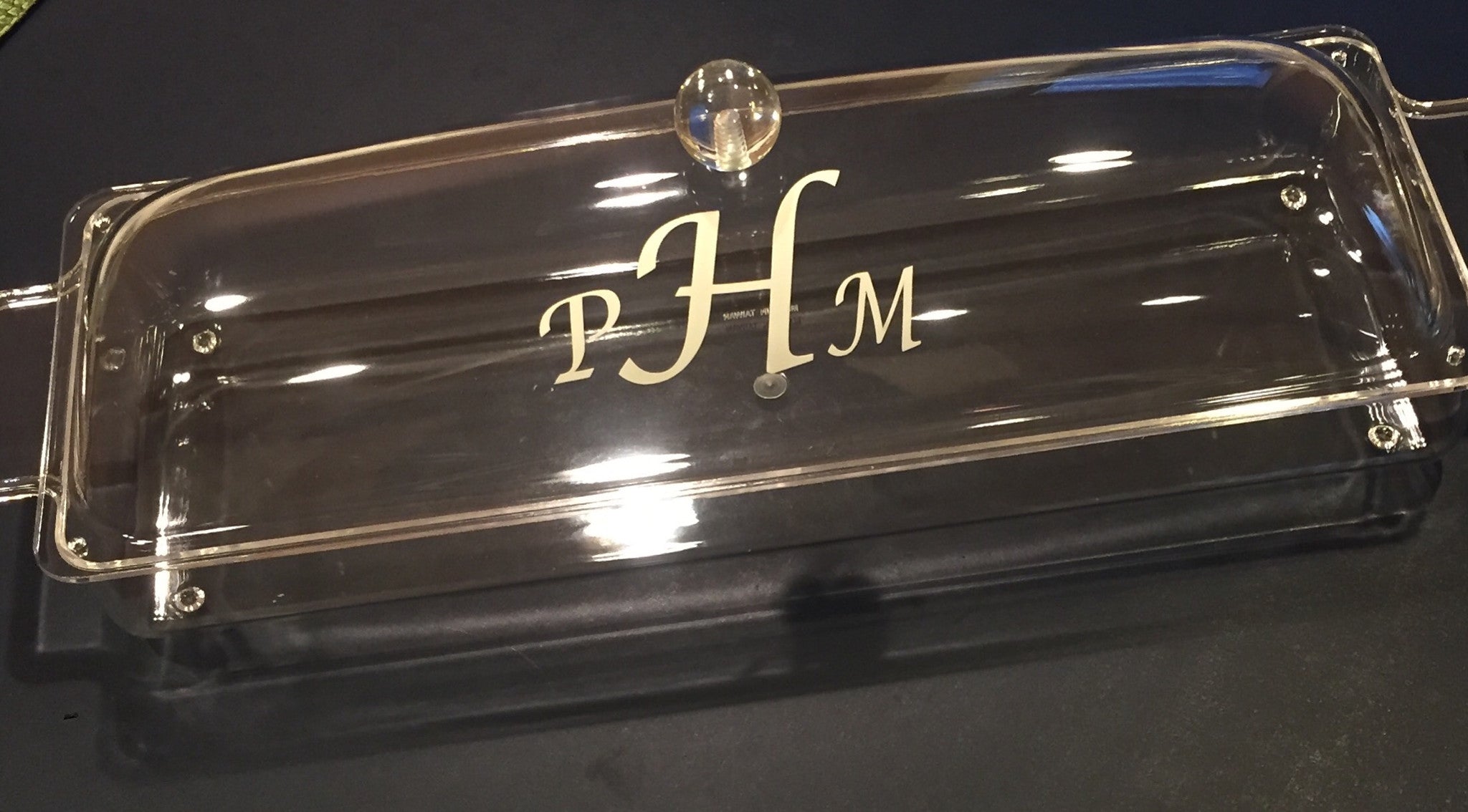 Long acrylic tray