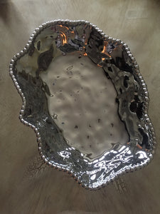 Ceramic Beaded Rectangular Bowl