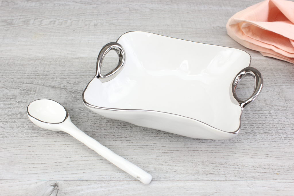 Ceramic Snack bowl with Spoon