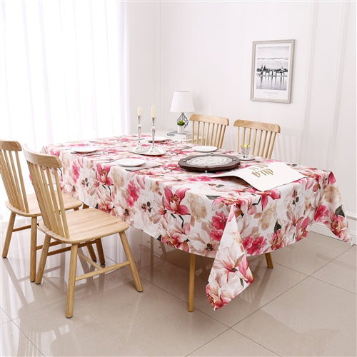 Tablecloth Red/Pink Floral