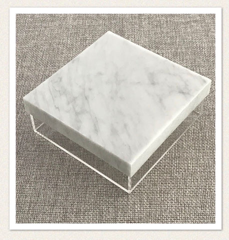 Lucite Marble Square dish