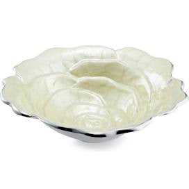 Rose 8" bowl snow