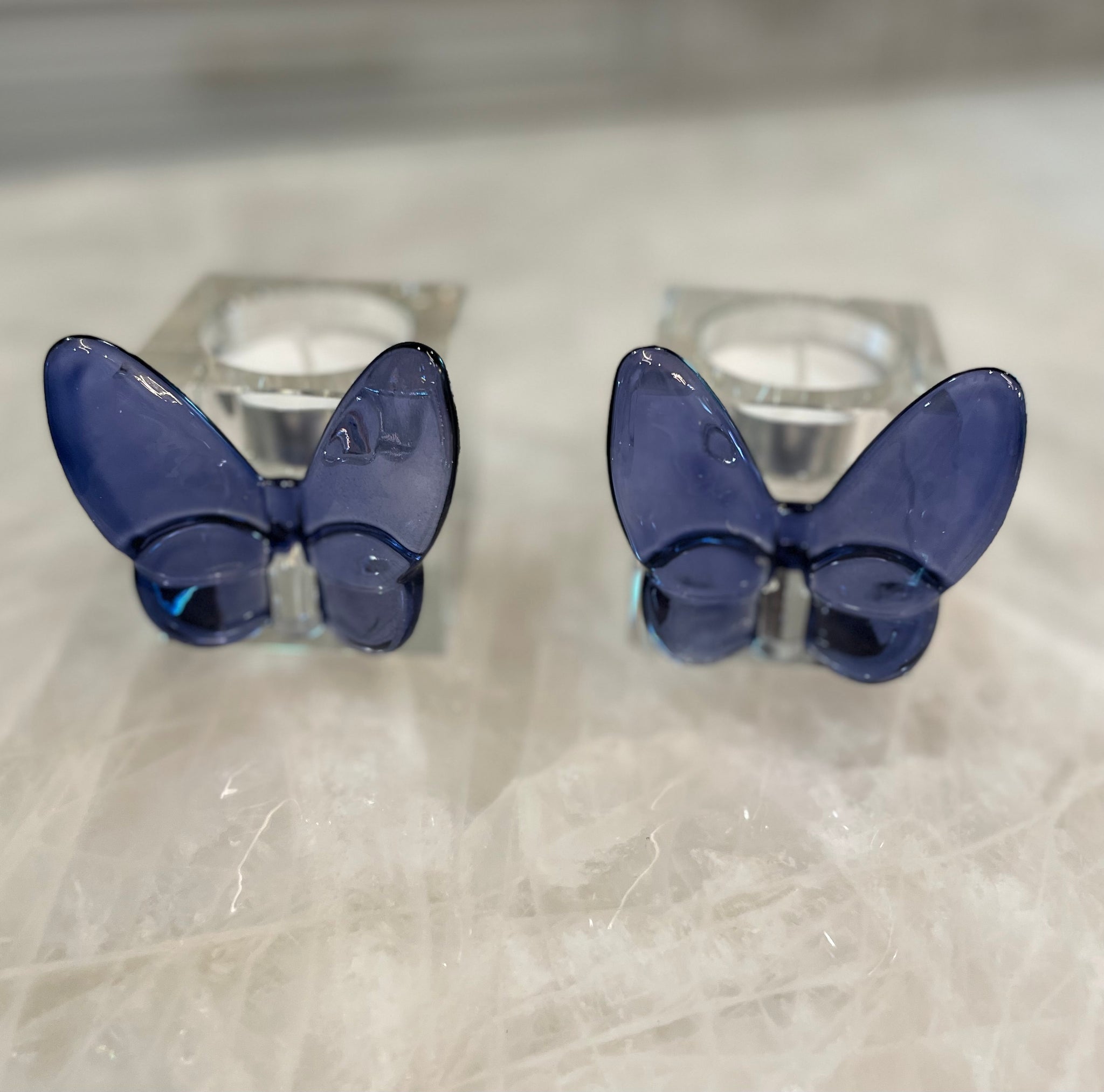 Crystal Butterfly Tea Light Holders