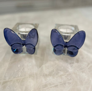 Crystal Butterfly Tea Light Holders