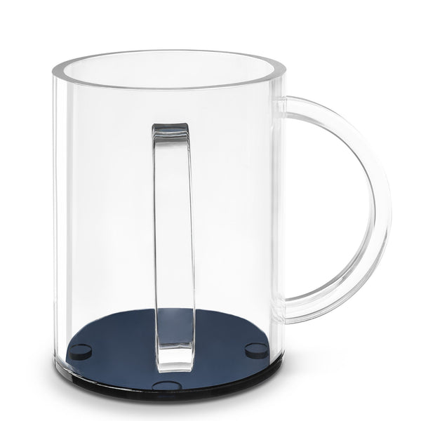Lucite Washing Cup With Smoke Blue Bottom