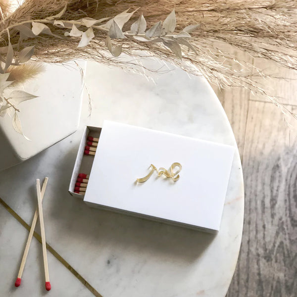 Lucite Shabat Match Box