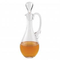 European Mouth Blown Lead Free Crystal Handled Wine Decanter