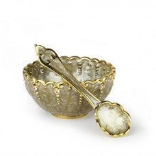 Salt Cellar/Honey Dish With Mini Spoon